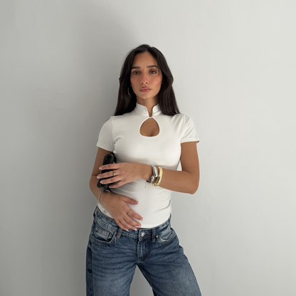 White Oval Top