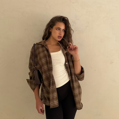 Brown Plaid Shirt