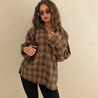 Brown Plaid Shirt