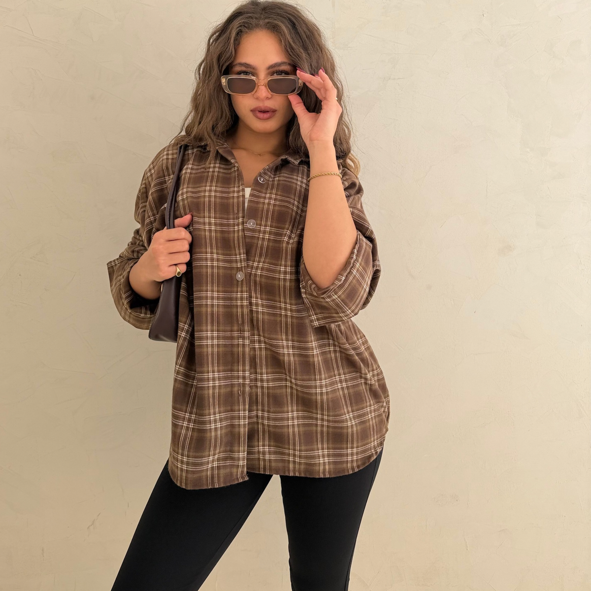Brown Plaid Shirt