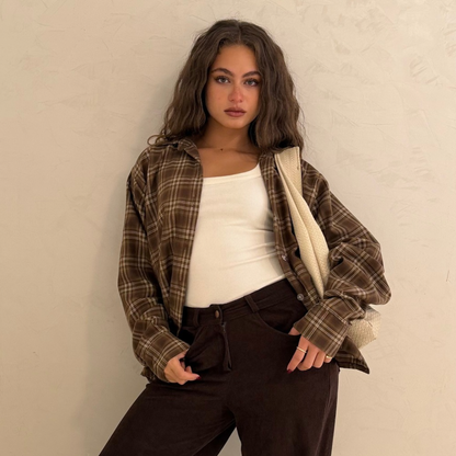 Brown Plaid Shirt